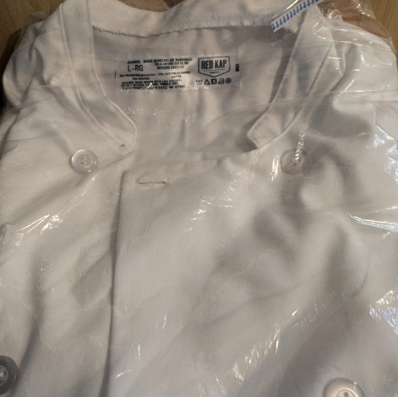 Red Kap White Chef Coat - Picture 4 of 5